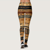Leggings Couches Tribales complexes (Dos)
