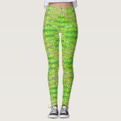 Leggings Couleur Abstraite de la Parties scintillant (Devant)