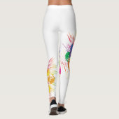 Leggings Couleur Abstraite de peinture (Dos)