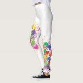 Leggings Couleur Abstraite de peinture (Gauche)