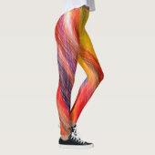 Leggings Couleur Abstraite des jambes du coucher de soleil (Droite)