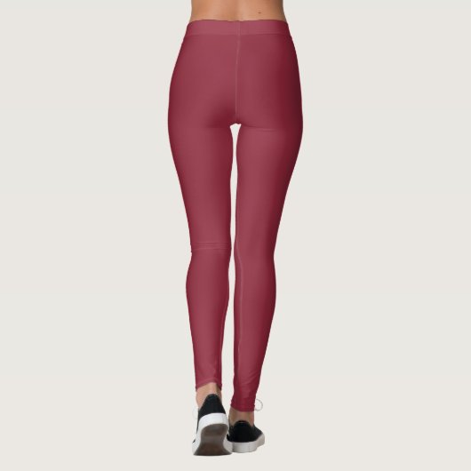 Leggings Couleur Amaranthe (Dos)