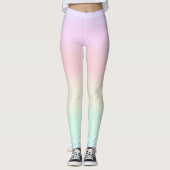 Leggings Couleur Aquarelle bleu arc-en-ciel (Devant)