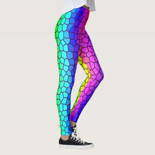 Leggings couleur arc-en-ciel inspirés de verre (Droite)