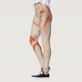 Leggings Couleur beige et or marbre (Gauche)