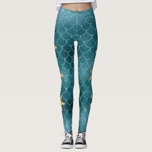 Leggings Couleur bleue (Devant)