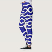 Leggings Couleur bleue tout-sur-impression "Ratti_Creative_ (Gauche)