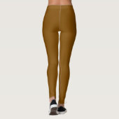Leggings Couleur Bronze Foncé Uni (Dos)