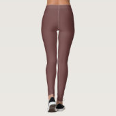 Leggings Couleur Café Profond Uni (Dos)