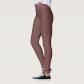 Leggings Couleur Café Profond Uni (Gauche)