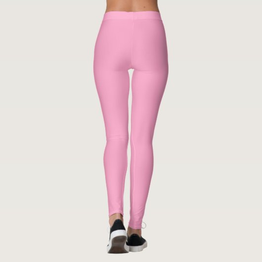 Leggings Couleur carnation rose solide | Classique | Élégan (Dos)