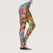 Leggings Couleur d'amour psychédélique (Droite)
