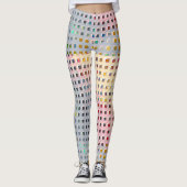 Leggings Couleur dans la grille (Devant)