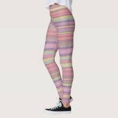 Leggings Couleur d'aquarelle de conception à bandes multipl (Gauche)