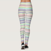 Leggings Couleur d'aquarelle de conception à bandes multipl (Dos)