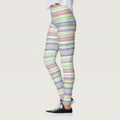 Leggings Couleur d'aquarelle de conception à bandes multipl (Gauche)