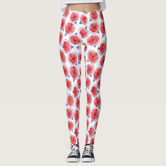 Leggings Couleur d'aquarelle des tranches de fibres (Devant)