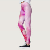 Leggings Couleur d'aquarelle magenta (Gauche)
