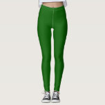 Leggings Couleur de la plaine solide verte Lincoln<br><div class="desc">Vibrant,  vert printemps nature,  pratique et couleur élégante. Utilisé dans les événements formels et informels. N° hexadécimal = 0A5E04</div>