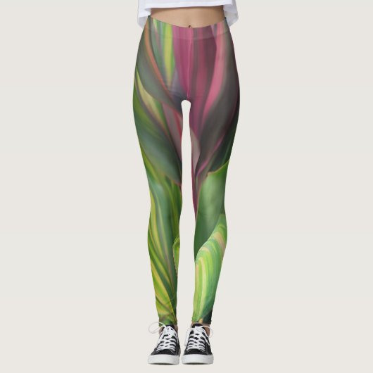LEGGINGS COULEUR DE LA PLANTE (Devant)