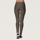 Leggings Couleur de lave foncée uni (Dos)