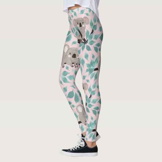 Leggings couleur de l'eau de l'ours de Koala (Gauche)