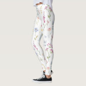 Leggings Couleur de l'eau motif floral (Gauche)