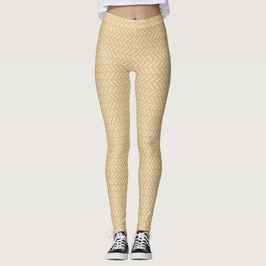 Leggings Couleur de plage (Devant)