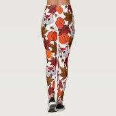Leggings Couleur d'eau Maple Leaf Citrouille Acorn Chat Fox (Dos)