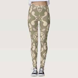 Leggings couleur douce élégants avec Motif sans co