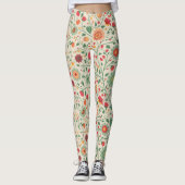 Leggings Couleur douce motif floral (Devant)