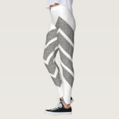 Leggings Couleur élégante et élégante Chevron Zigzag Motif (Gauche)