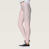 Leggings Couleur en pastel de modèle crème pourpre rose (Gauche)