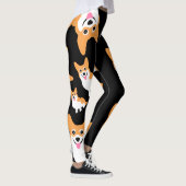 Leggings Couleur faite sur commande mignonne de sourire (Droite)