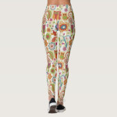 Leggings Couleur florale et hibou (Dos)