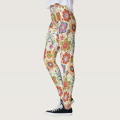 Leggings Couleur florale et hibou (Gauche)