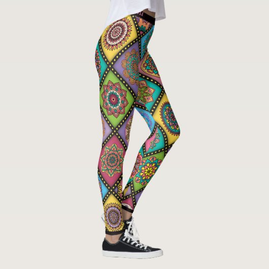 Leggings Couleur folle de Mandala (Droite)