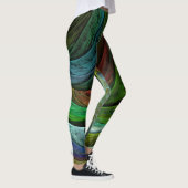 Leggings Couleur Gloire Moderne Art Abstrait Motif Élégant (Droite)