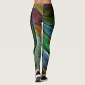 Leggings Couleur Gloire Moderne Art Abstrait Motif Élégant (Dos)