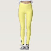 Leggings Couleur jaune clair pour femme, femme, fille (Devant)