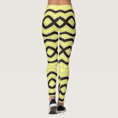 Leggings Couleur jaune "Ratti_Creative_Arts" (Dos)