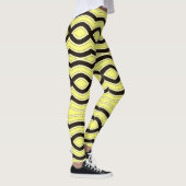 Leggings Couleur jaune "Ratti_Creative_Arts" (Droite)