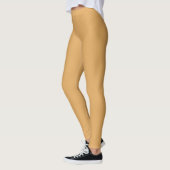 Leggings Couleur Jaune Terre Uni (Gauche)