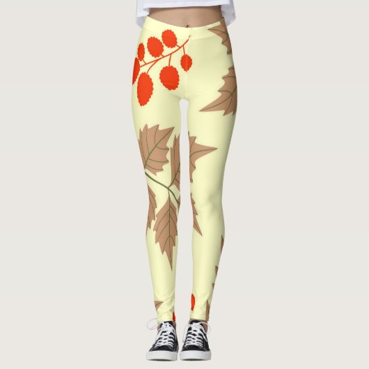 Leggings Couleur laisse motif (Devant)