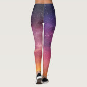 Leggings Couleur magique : Enchantant Arrière - plan Sky. (Dos)