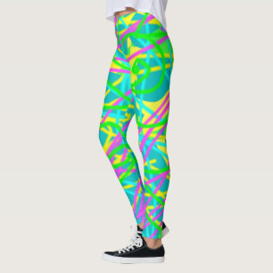 Leggings Couleur Mes rêves Scribble Motif Expressive
