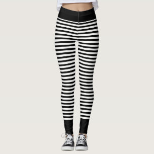 Leggings Couleur noire et blanche ou personnalisée triée