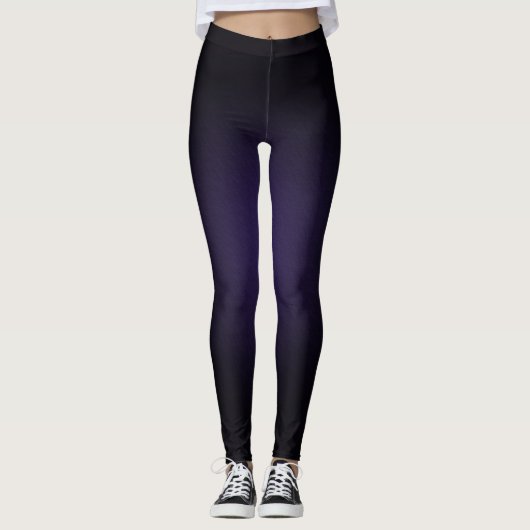 Leggings couleur noire et dégradée (Devant)