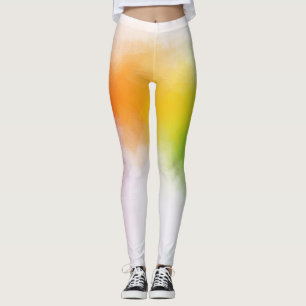 Leggings Couleur personnalisé Rouge rose Jaune Bleu orange