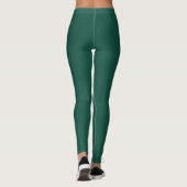 Leggings Couleur pleine verte opale (Dos)